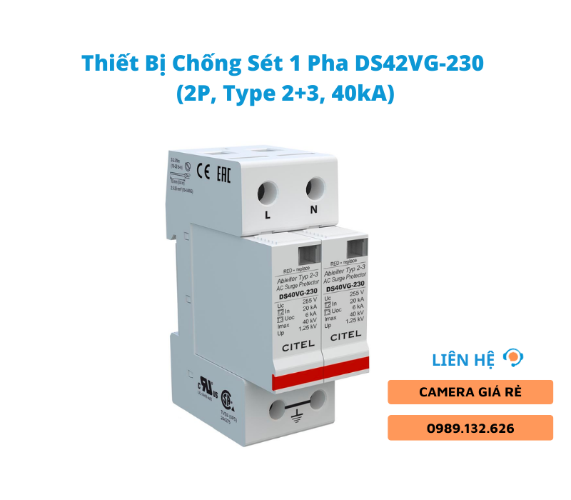 thiết bị chống sét cho camera