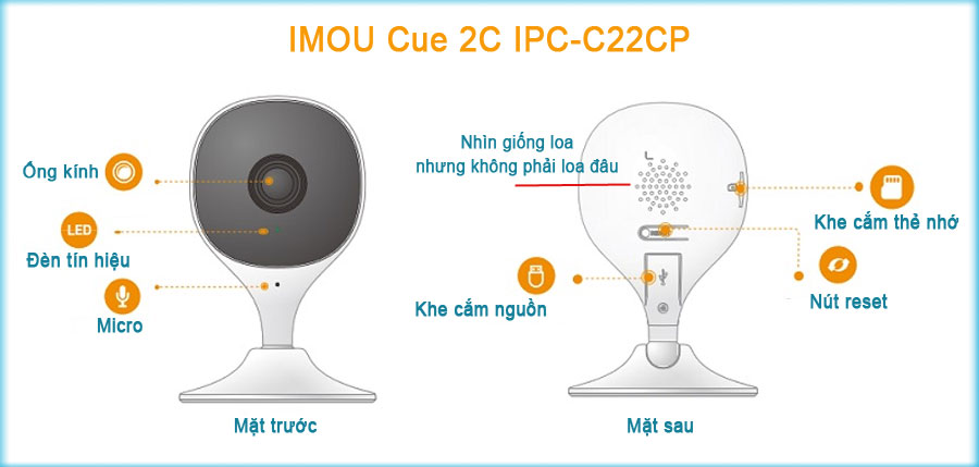 Camera IP hồng ngoại không dây 2.0 MP IMOU IPC-C22CP